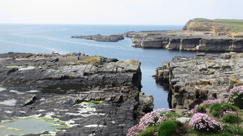 Where we dock at Inishmurray 